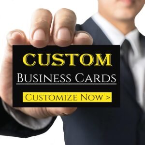 ubjva Custom Business Cards Personalized Business Cards for Small Business 300gsm Matte Paper Front & Back Sides Printed 3.5″ x 2″ – Custom Business Cards