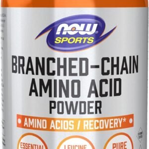 NOW Sports Nutrition, Branched Chain Amino Acid Powder with Leucine, Isoleucine, and Valine, 12-Ounce