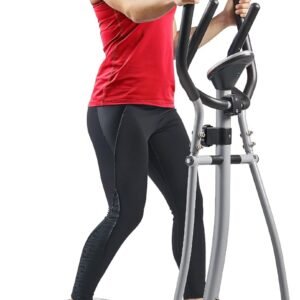 Sunny Health & Fitness Legacy Stepping Elliptical Machine, Total Body Cross Trainer, Low Impact Exercise Equipment with Optional SunnyFit App Enhanced Connectivity