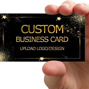 Custom Business Cards Personalized Business Cards with Logo QR Code Picture Customizable 100 200 500 1000 Double Sided Printable Waterproof Business Cards for Small Business-Your Own Design