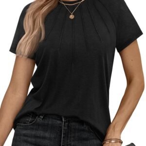 AUTOMET Womens Tshirts Trendy Dressy Tops Business Casual Tee Shirts Fashion Knitted Blouses Y2k Spring Outfits 2024