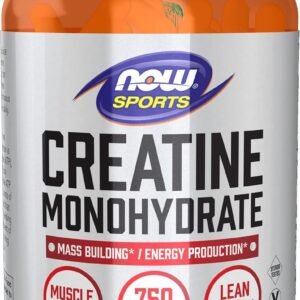 NOW Sports Nutrition, Creatine Monohydrate 750 mg, Mass Building*/Energy Production*, 120 Veg Capsules