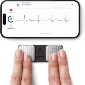 KardiaMobile 1-Lead Personal EKG Monitor – Record at Home – Detects AFib & Irregular Arrhythmias – Easy Results in 30 Seconds – Works w/Most Smartphones – FSA/HSA Eligible