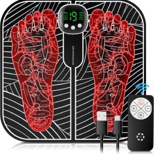 EMS Foot Stimulator EMS Foot Massager for Neuropathy, Feet Massager for Plantar Fasciitis, Neuropathy Pain Relief for Feet and Improved Circulation or Muscle Relaxation (Model: HK701A)